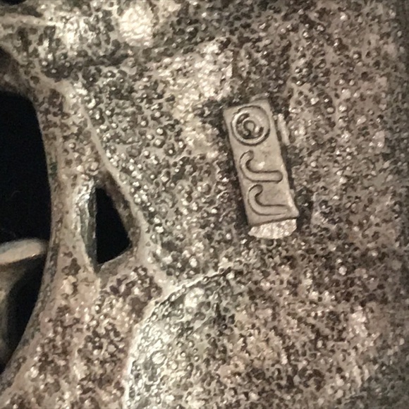 Vintage RARE Sweet 🐈‍⬛ JJ signed Silver Cat Broach EUC - Picture 4 of 4